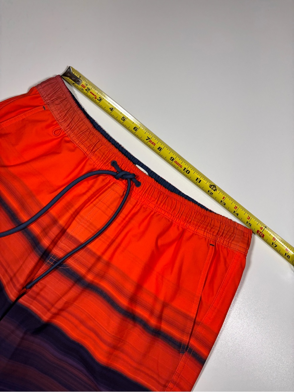 Scotch & Soda Swim Trunks Orange Stripe Size Medium - Picture 6 of 8